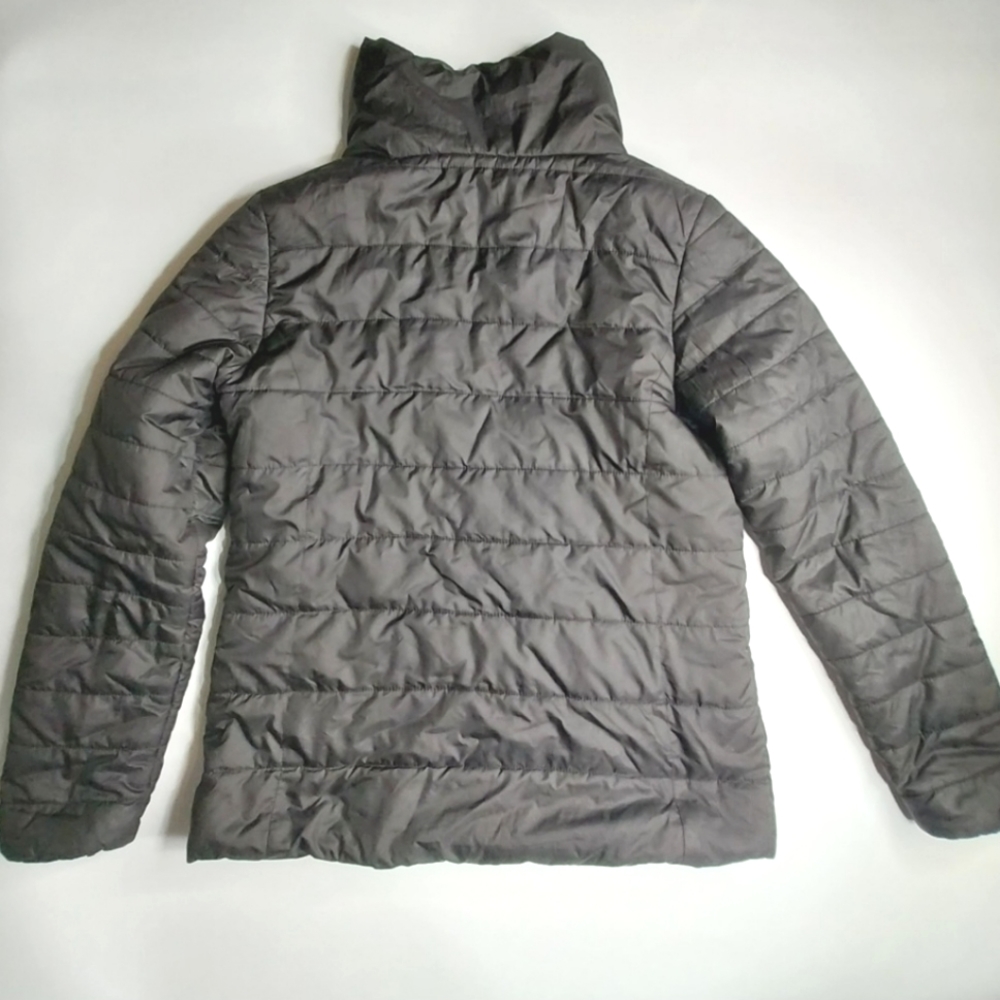Stoic Womens Large Black Puffer Jacket Stand Up Collar - Picture 3 of 7